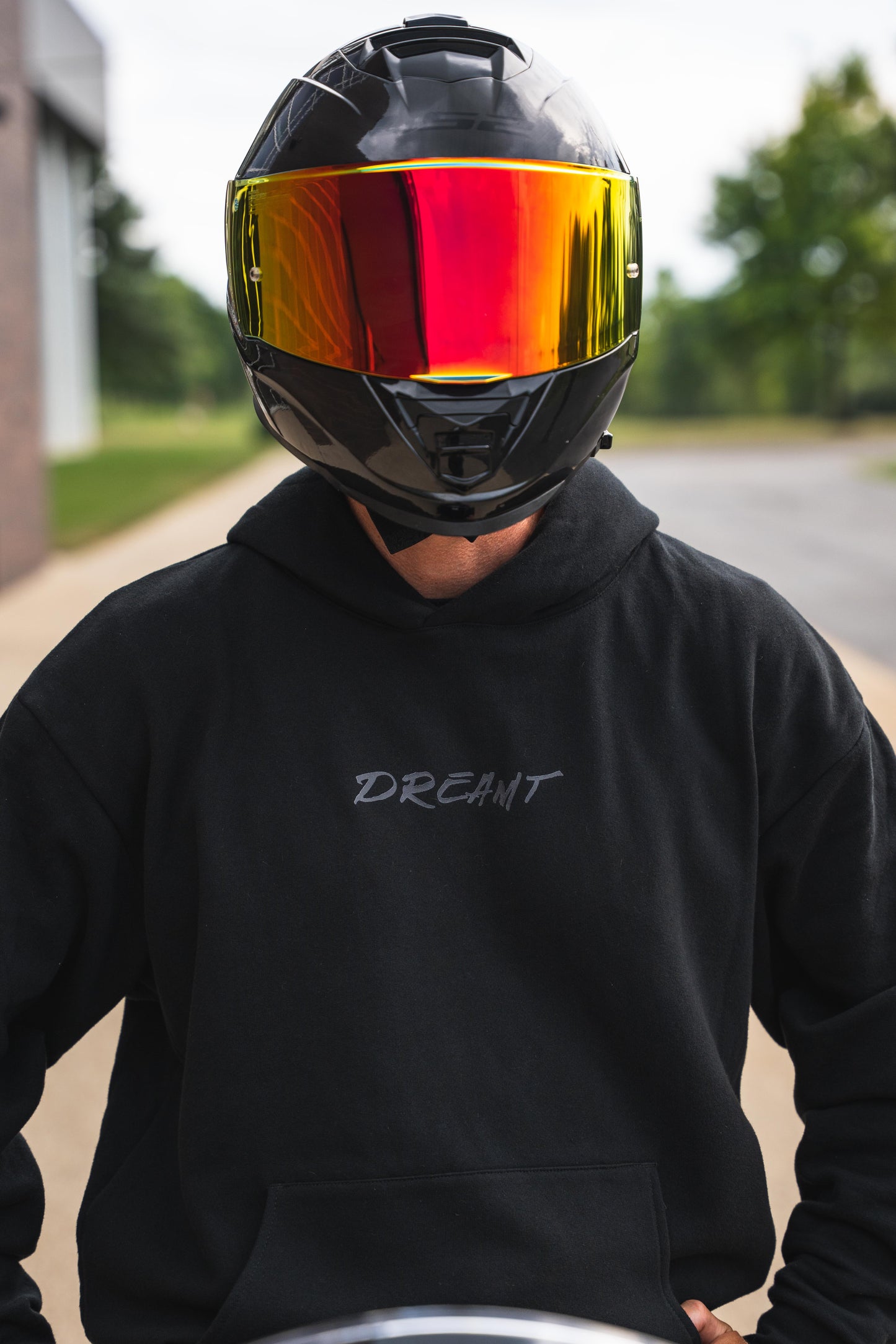 "Protected by God" Motorcycle Helmet Hoodie