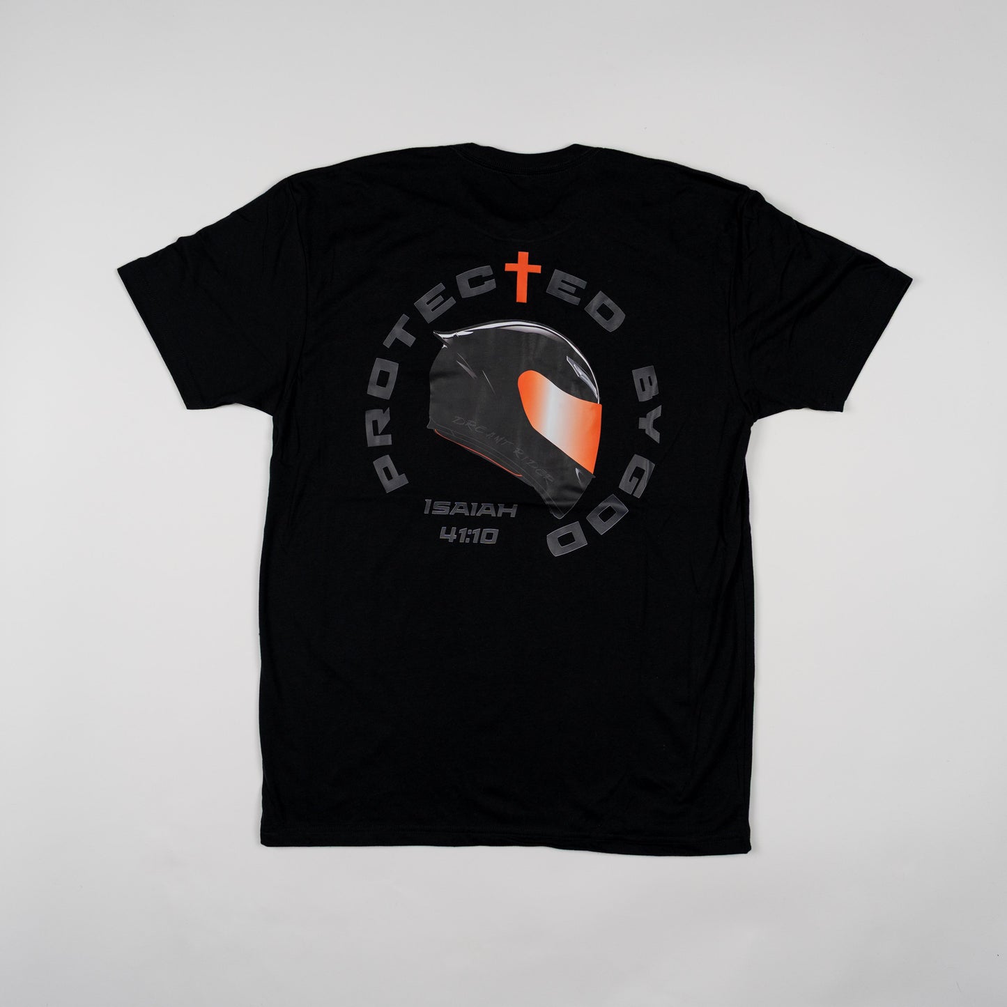 "Protected by God" Motorcycle Helmet Tee
