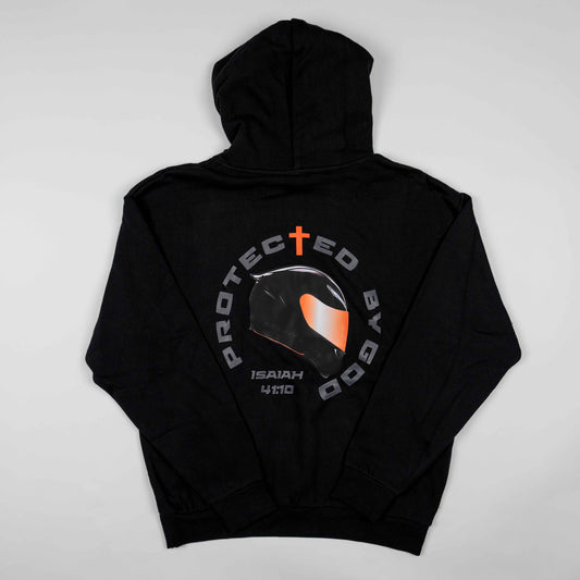 "Protected by God" Motorcycle Helmet Hoodie