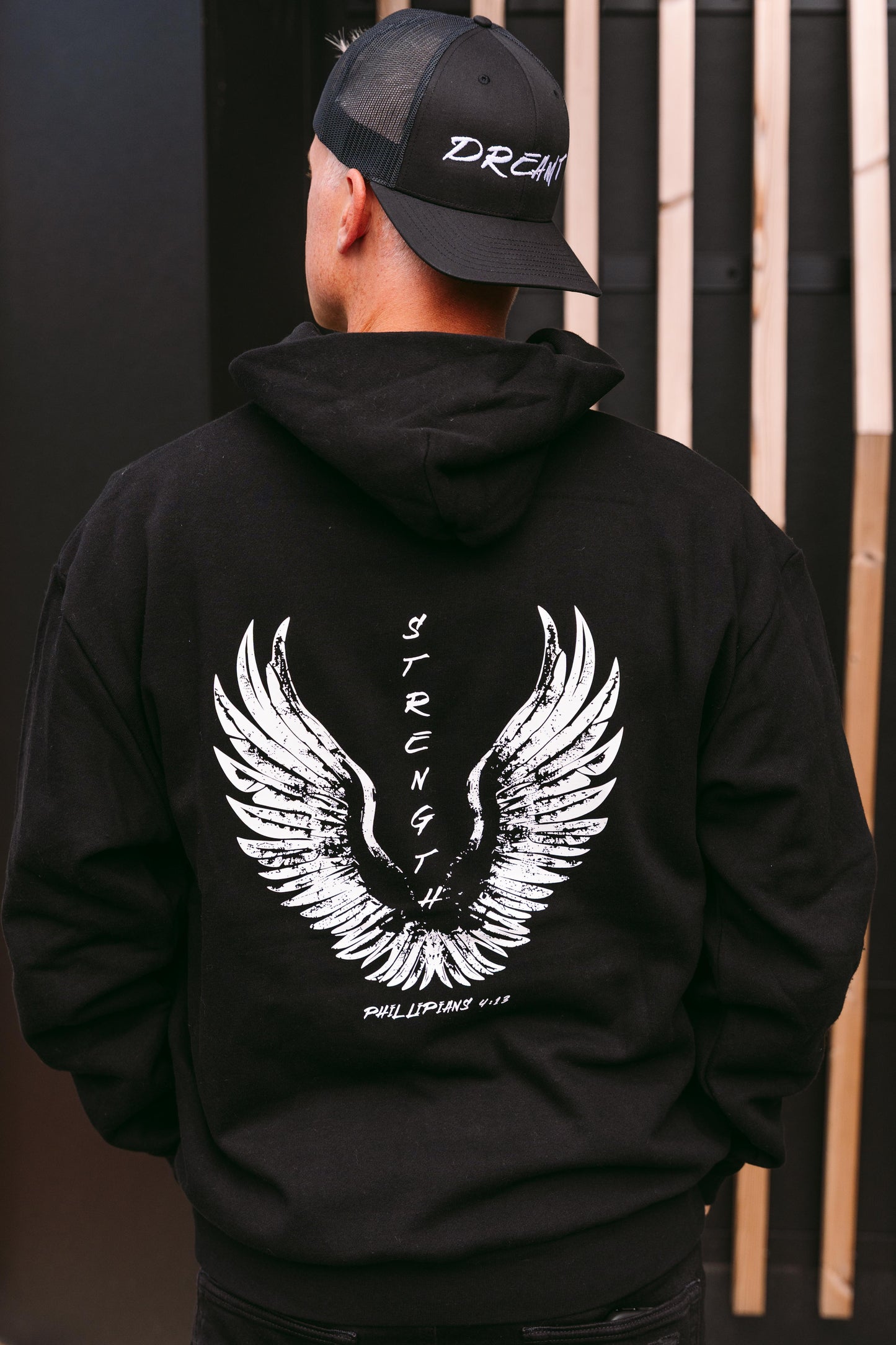 "Strength" Angel Wing Hoodie