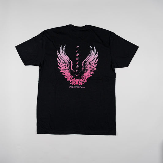 "Strength" Angel Wing Tee - Pink